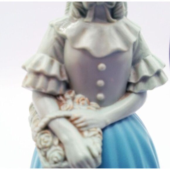 Avon Victorian Fashion Figurine Field Flowers Cologne Bottle 1970s Vintage 5.75 - Picture 6 of 13